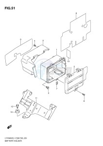 LT-R450 (E28-E33) drawing BATTERY HOLDER