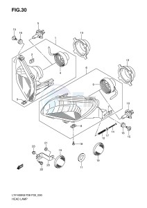 LT-F400 (P28-P33) drawing HEADLAMP