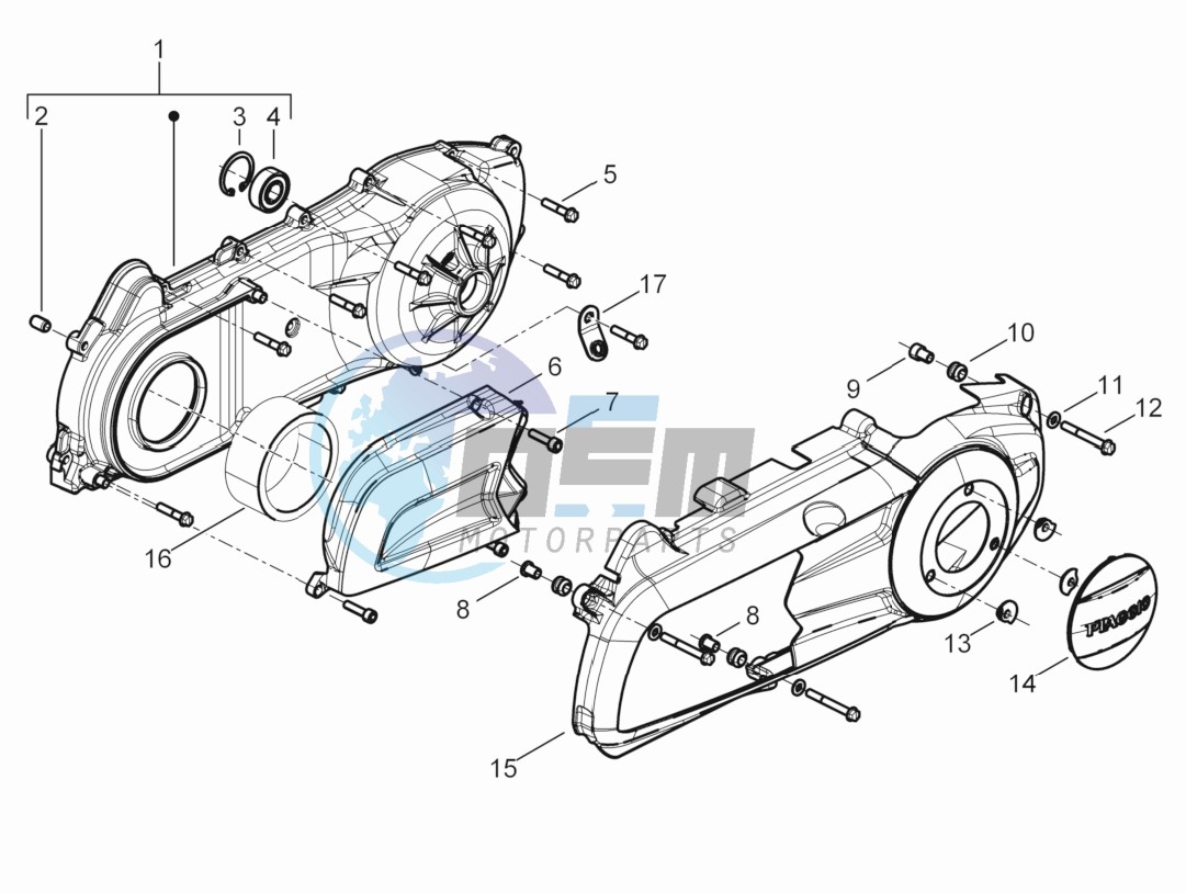 Crankcase cover - Crankcase cooling