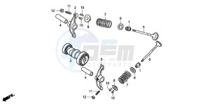 CRF50F drawing CAMSHAFT/VALVE