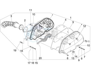 MP3 125 ie Touring drawing Air filter