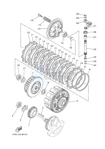 YFM700R YFM70RSBH RAPTOR 700R (2LSB) drawing CLUTCH