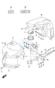 DF 150AP drawing Silencer/Ring Gear Cover