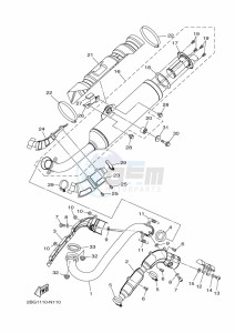 YFM700FWAD GRIZZLY 700 EPS (BFE8) drawing EXHAUST