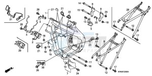 CRF250R9 Australia - (U / BLA) drawing FRAME BODY