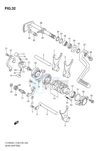 LT-R450 (E28-E33) drawing GEAR SHIFTING (LT-R450L1 E33)