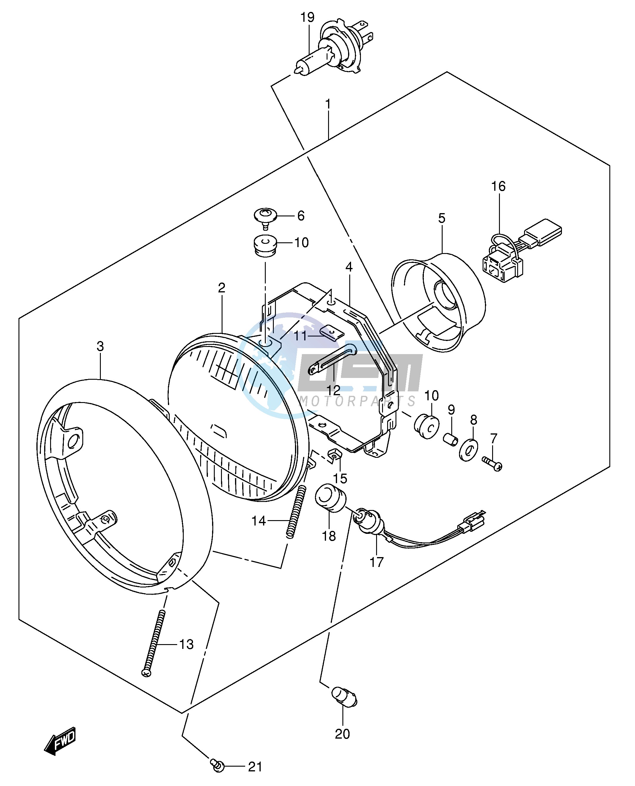 HEADLAMP (E19)