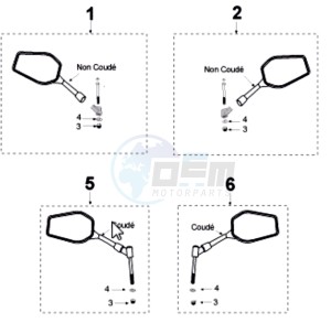 FIGHT RW3 drawing REAR VIEUW MIRROR