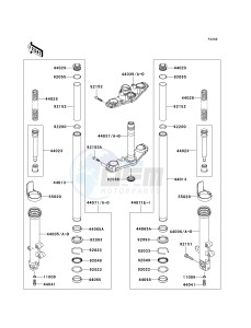 ER 650 A [ER-6N (EUROPEAN] (A6S-A8F) A6S drawing FRONT FORK