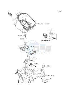 BRUTE FORCE 750 4x4i EPS KVF750GEF EU drawing Fuel Injection