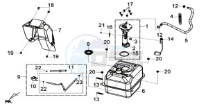 GTS 125I ABS-SNS EURO4 L7 drawing GAS TANK -  PETROL VALVE