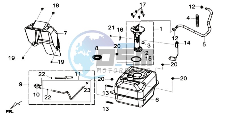 GAS TANK -  PETROL VALVE