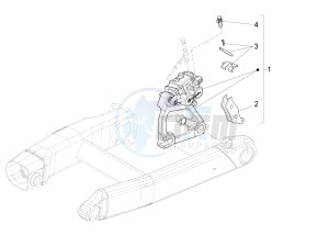 Audace 1400 USA-CND 1380 drawing Rear brake caliper