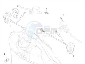 GTV 300 SEI GIORNI IE E4 ABS (NAFTA) drawing Selectors - Switches - Buttons