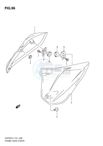 GSF650 (E21) Bandit drawing FRAME HEAD COVER (GSF650UL1 E21)