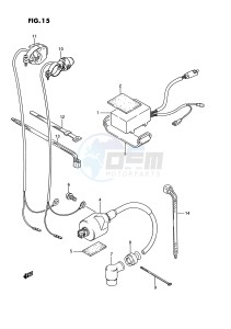 RM80 (E3) drawing CDI UNIT - IGNITION COIL