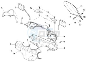 Beverly 250 RST drawing Handlebar Coverings