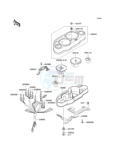 ZX 600E [ZX-6 NINJA ZZR 600] (E10-E13 E13 CAN ONLY) ZZR 600 drawing METER-- S- -