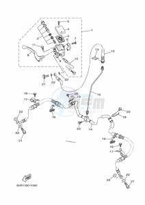 YFM450FWBD KODIAK 450 (BB5M) drawing FRONT MASTER CYLINDER