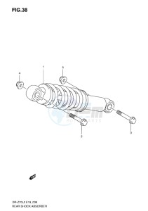 DR-Z70 EU drawing REAR SHOCK ABSORBER