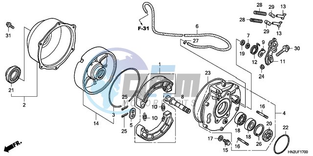 REAR BRAKE PANEL