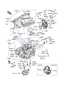 NINJA_ZX-10R_ABS ZX1000KEF FR XX (EU ME A(FRICA) drawing Crankcase