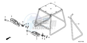 CRF150RBE CRF150RB Europe Direct - (ED) drawing STAND/STEP