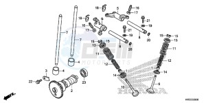 TRX420FA2F TRX420 Europe Direct - (ED) drawing CAMSHAFT/ VALVE