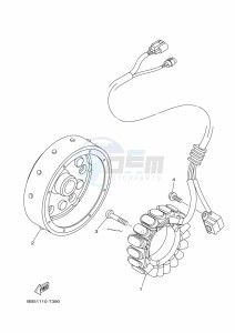 YFM450FWBD KODIAK 450 EPS (BEY2) drawing GENERATOR