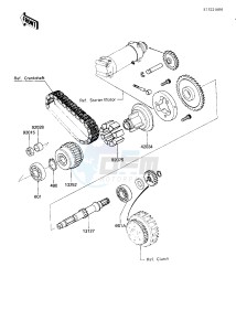 KZ 750 R [GPZ] (R1) [GPZ] drawing SECONDARY SHAFT