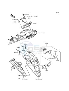 Z800 ABS ZR800BGF FR GB XX (EU ME A(FRICA) drawing Taillight(s)