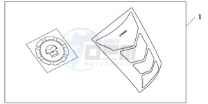 CB600FA9 France - (F / ABS CMF) drawing TANKPAD / FUEL LID COVER