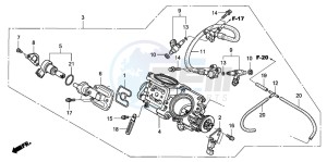 NT700V drawing THROTTLE BODY