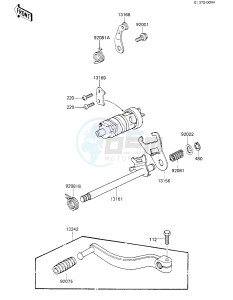 KL 250 C [KLR250] (C1-C2) [KLR250] drawing GEAR CHANGE MECHANISM