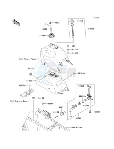 KVF 360 B [PRAIRIE 360] (B1-B3) [PRAIRIE 360] drawing FUEL TANK