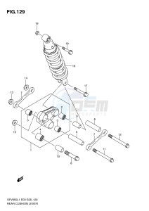 SFV650 (E3-E28) Gladius drawing REAR CUSHION LEVER (SFV650L1 E3)