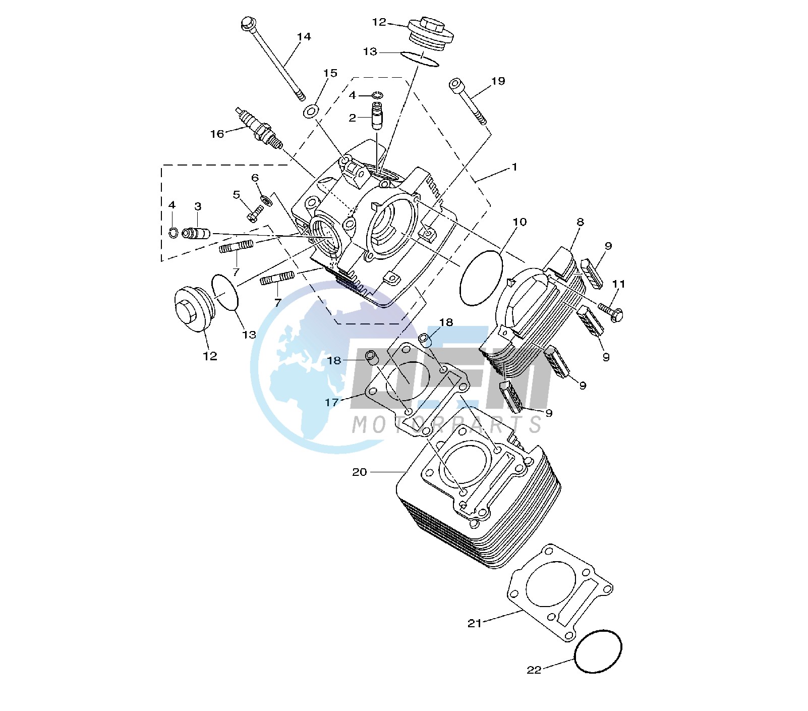 CYLINDER AND HEAD