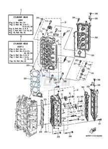 F350AETU drawing CYLINDER--CRANKCASE-2