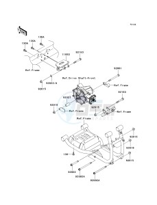 KAF 620 M [MULE 4010 4X4] (M9F) MAF drawing ENGINE MOUNT