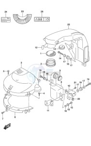 DF 200AP drawing Silencer/Ring Gear Cover