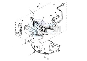 YA R AXIS 50 drawing HEADLIGHT