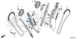 VFR1200XLF CrossTourer - VFR1200X 2ED - (2ED) drawing CAM CHAIN/ TENSIONER