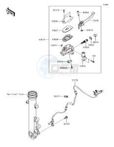 VULCAN S ABS EN650EHF XX (EU ME A(FRICA) drawing Front Master Cylinder