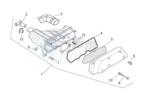 Mojito custom 50 2t (eng. piaggio) drawing Air box