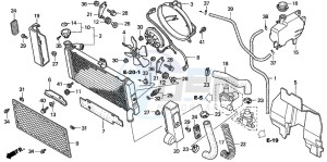 GL1500C drawing RADIATOR