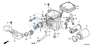 TRX420FPMD TRX420 Europe Direct - (ED) drawing AIR CLEANER