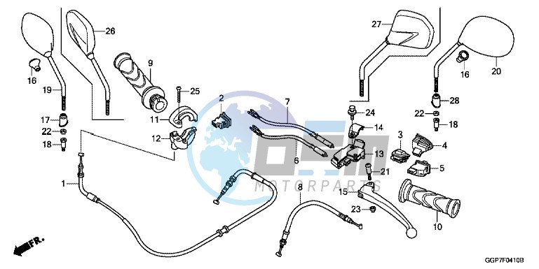 HANDLE LEVER/SWITCH/CABLE