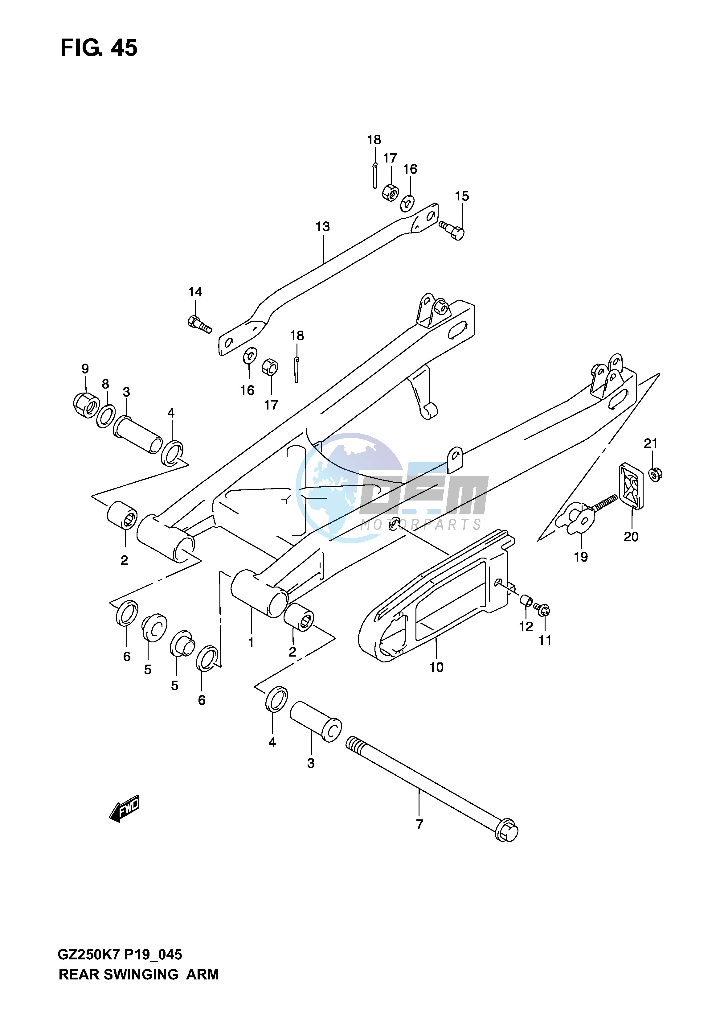 REAR SWINGING ARM