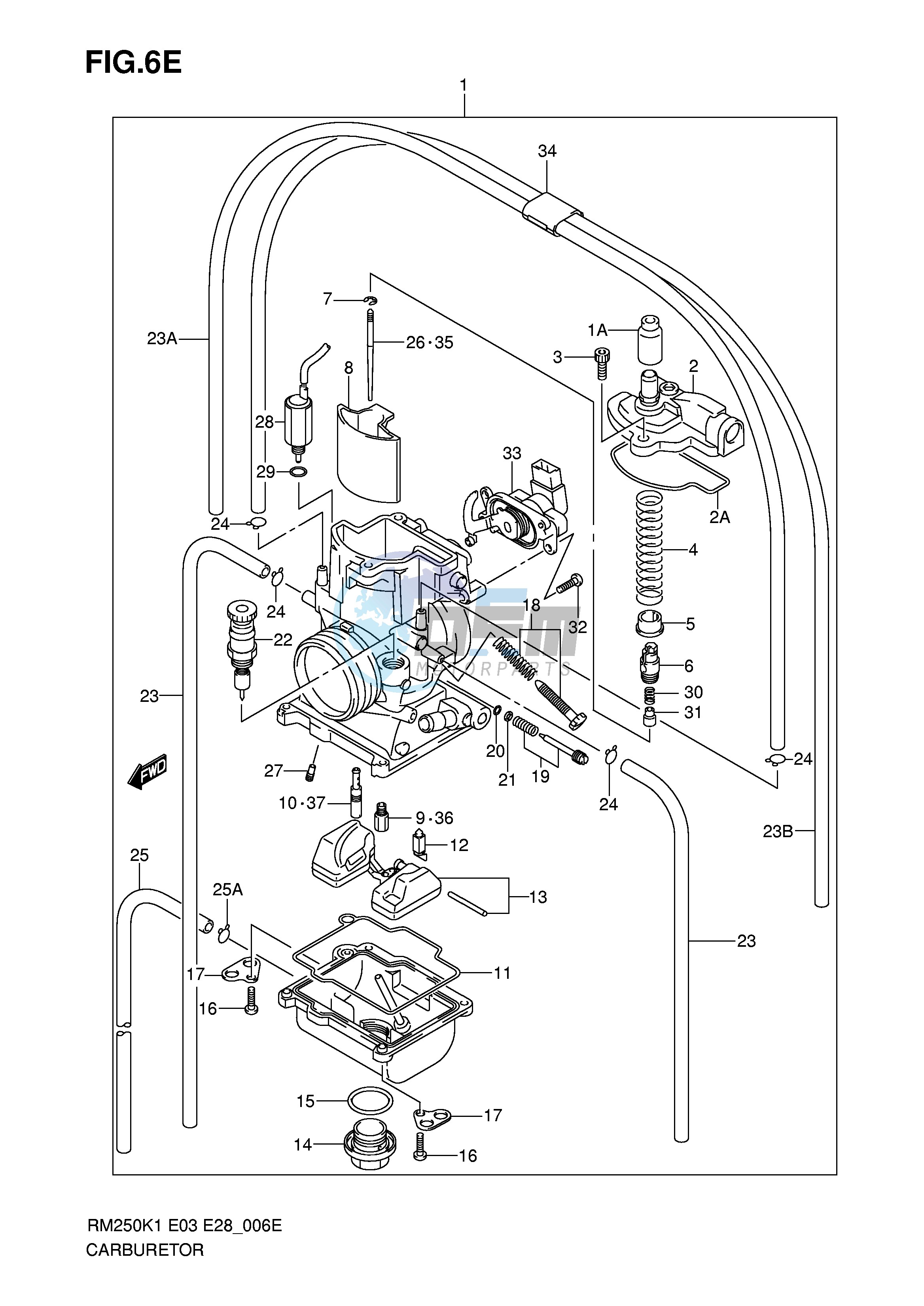 CARBURETOR (MODEL K6)