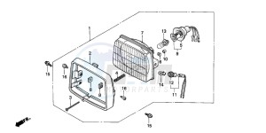 C90CW 70 drawing HEADLIGHT (1)